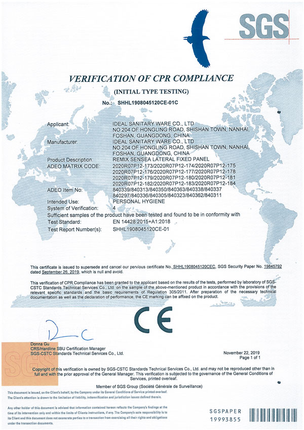 Chứng nhận chất lượng CE