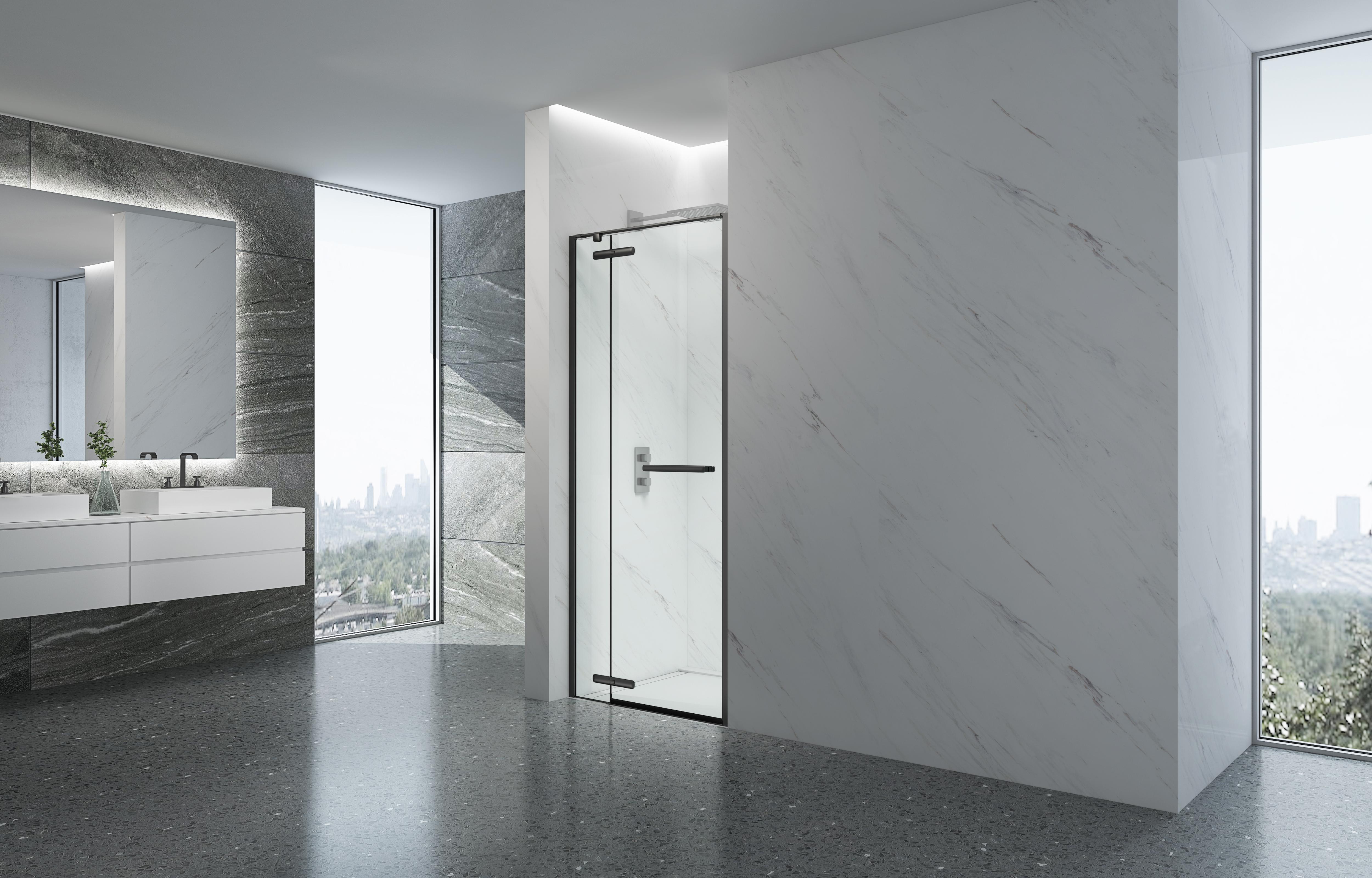 Phòng Tắm Kính Cửa Mở BUM11