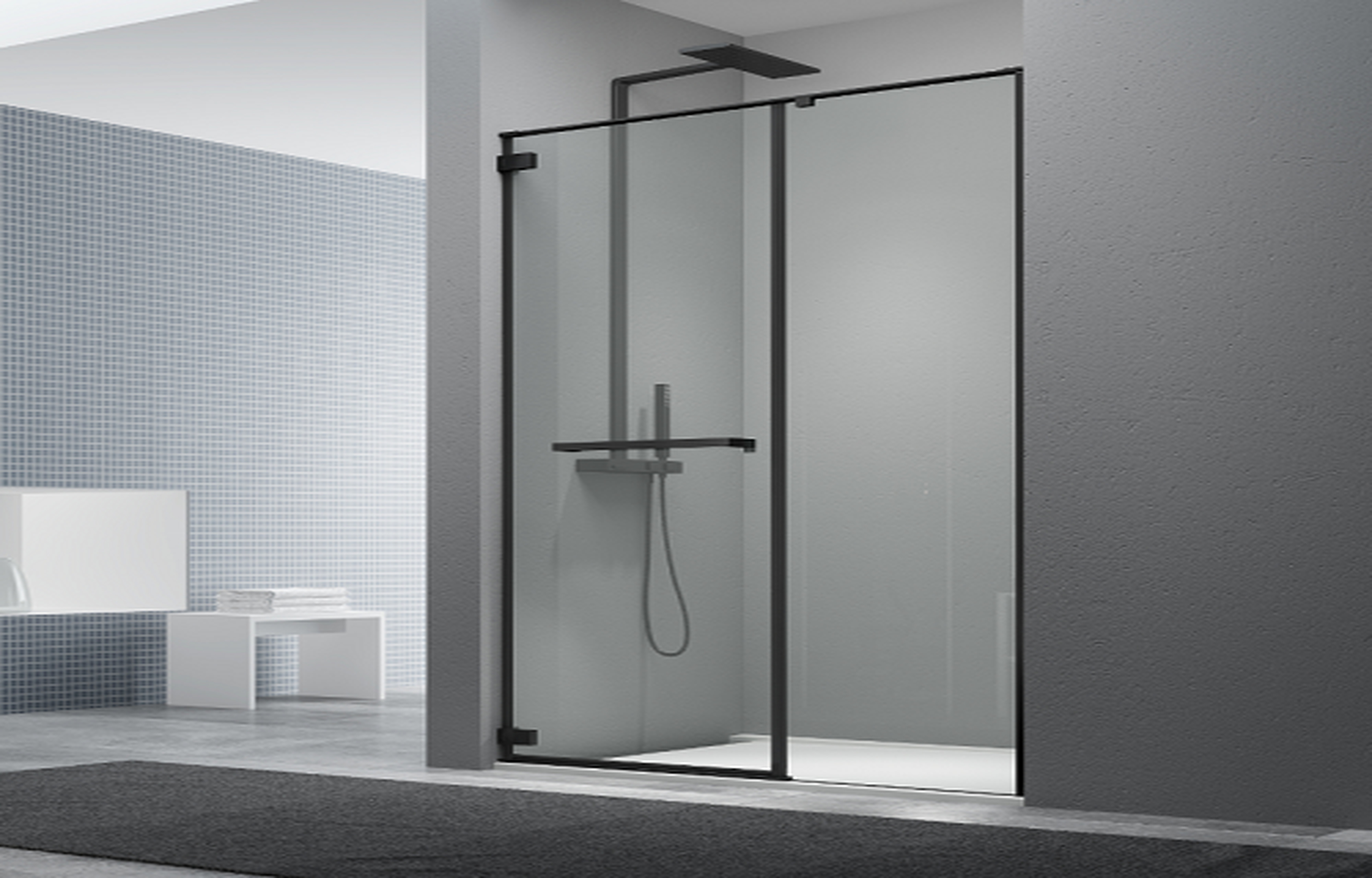 Phòng Tắm Kính Cửa Mở CG1-B