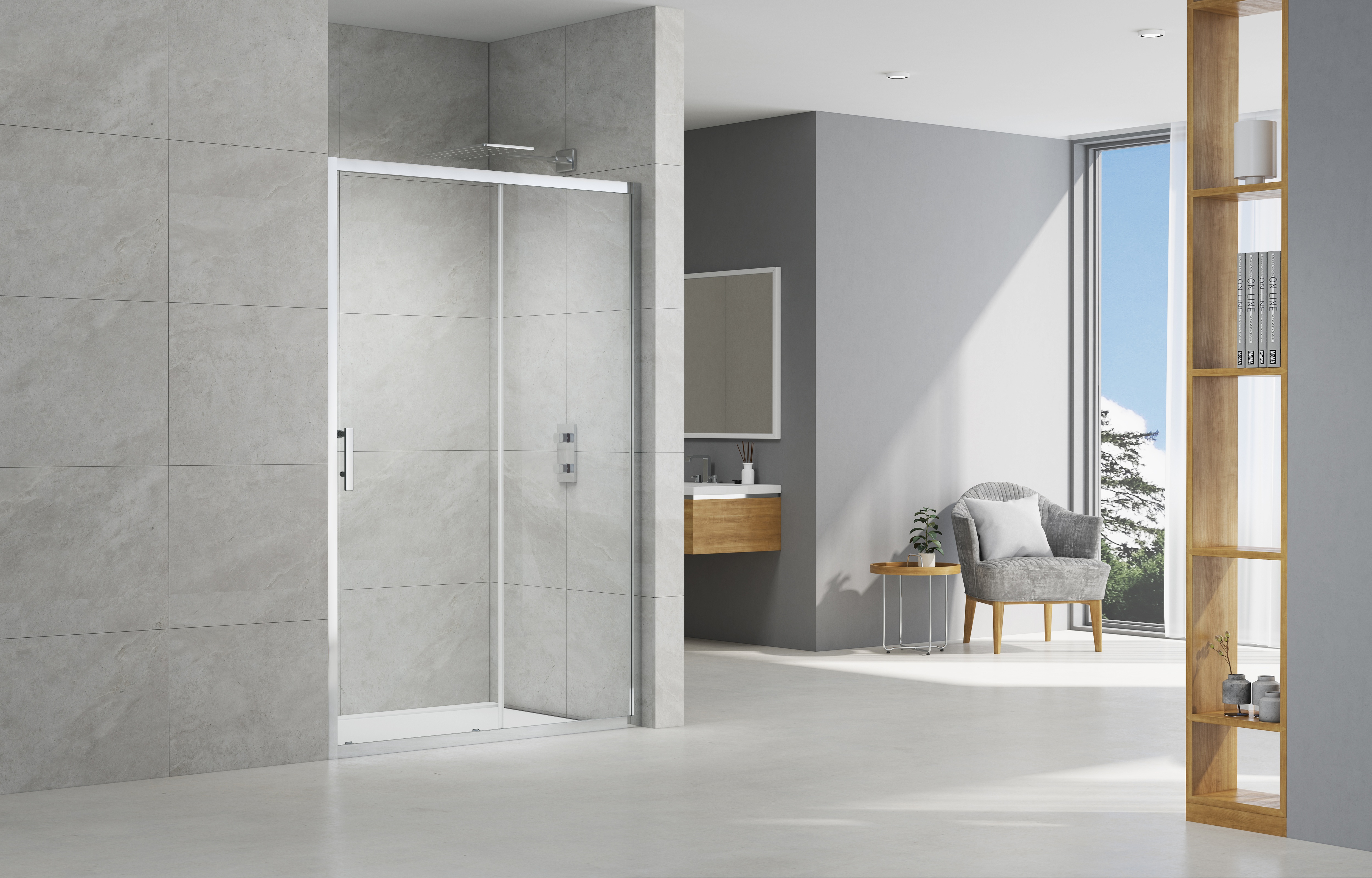 Phòng Tắm Kính Cửa Lùa ZYP14