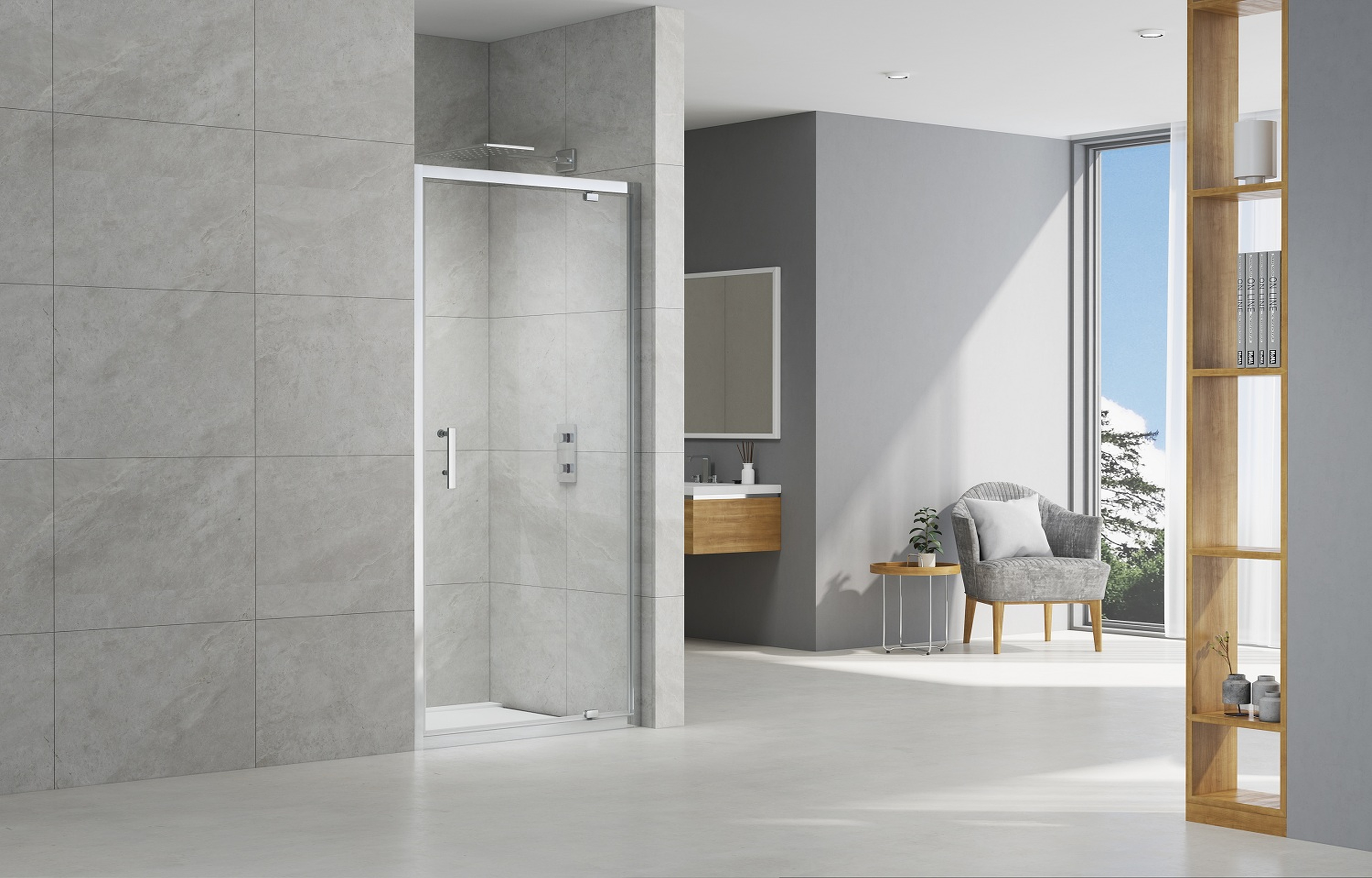 Phòng Tắm Kính Cửa Mở ZYZ90