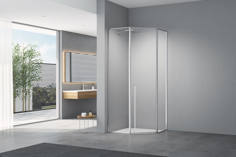 Phòng tắm kính 135 độ